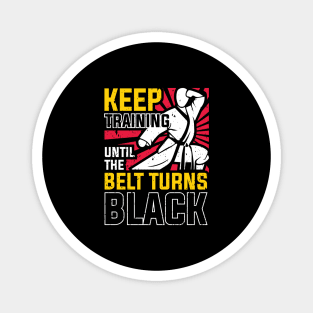 Karate Black Belt Karateka Gift Magnet